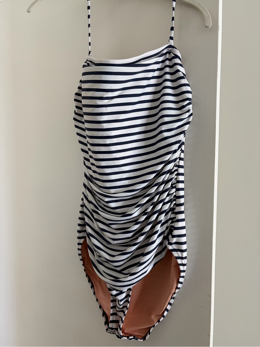 J. Crew Navy and White Striped Kids One-Piece